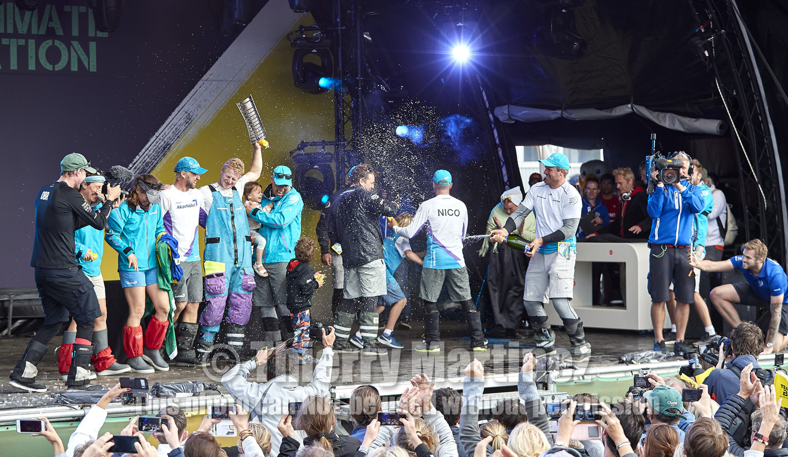 team AkzoNobel  in Volvo Ocean Race 2017-18.