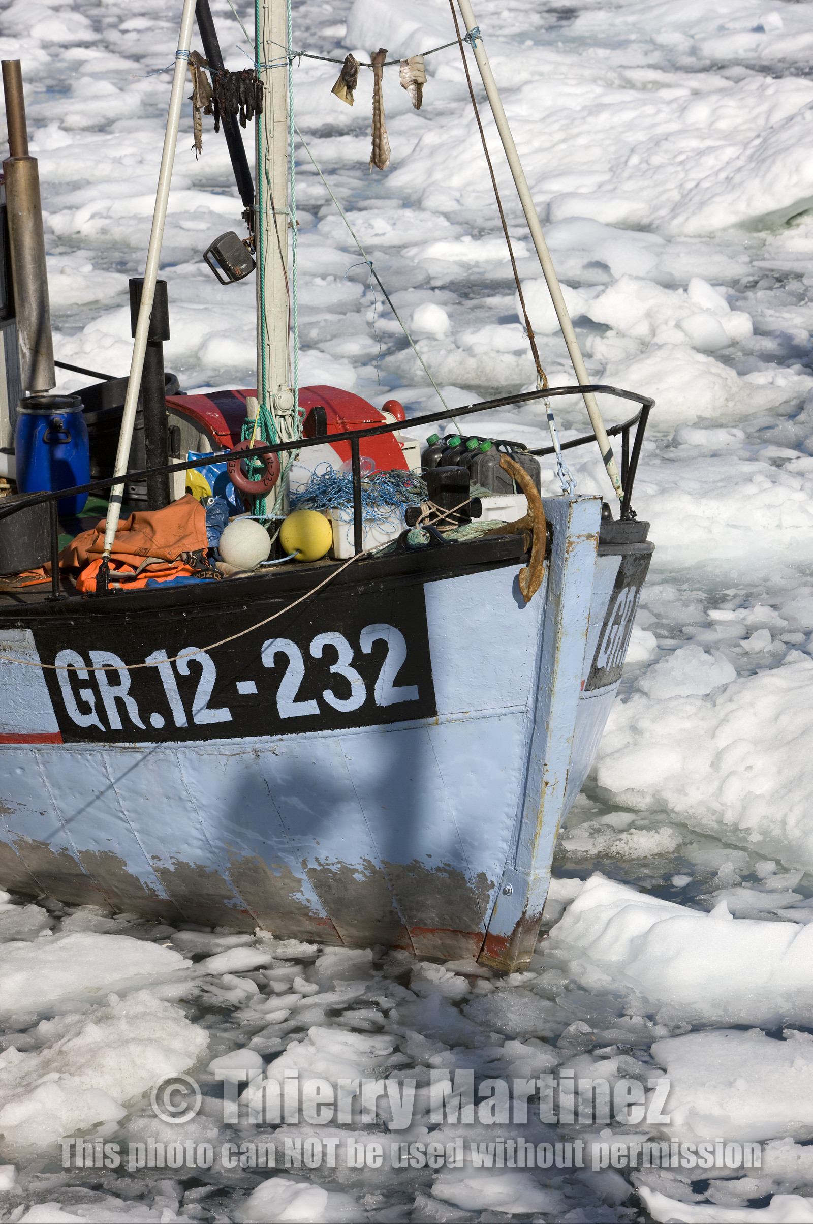 Schooner LA LOUISE sailing on west coast of Greenland.