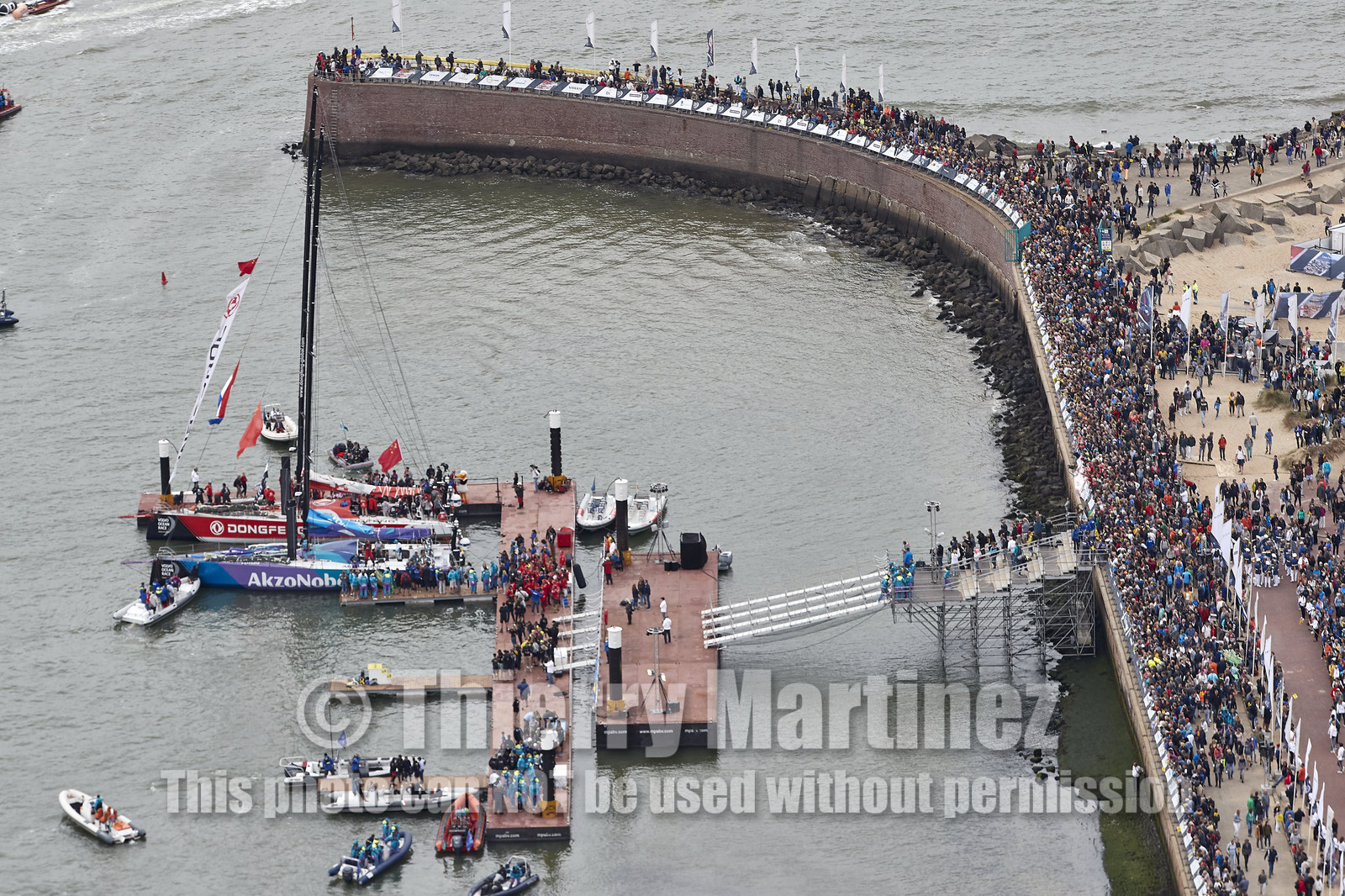 team AkzoNobel  in Volvo Ocean Race 2017-18.