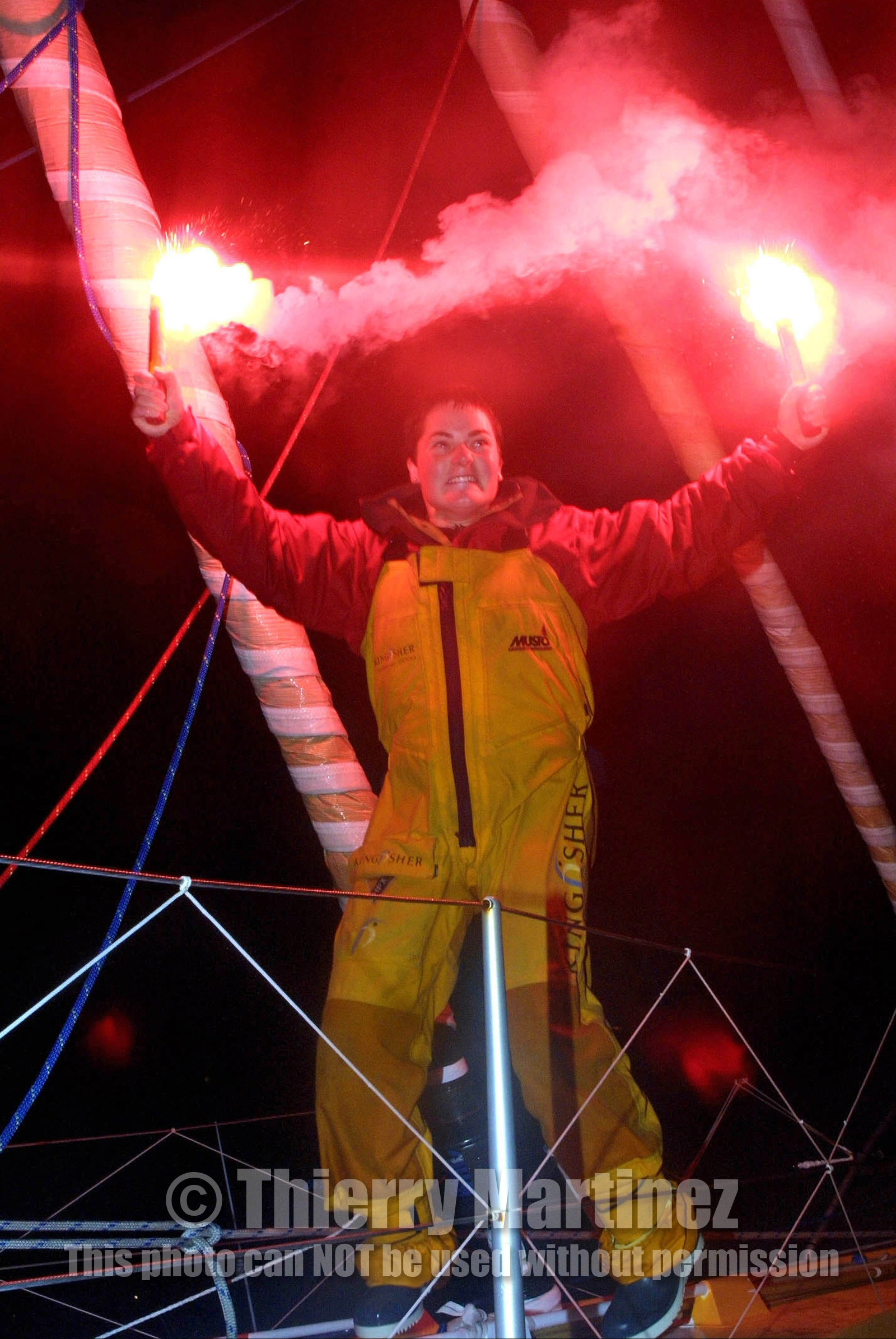 2000 Vendee Globe. Finish. Les Sables d'Olonne(FRA)