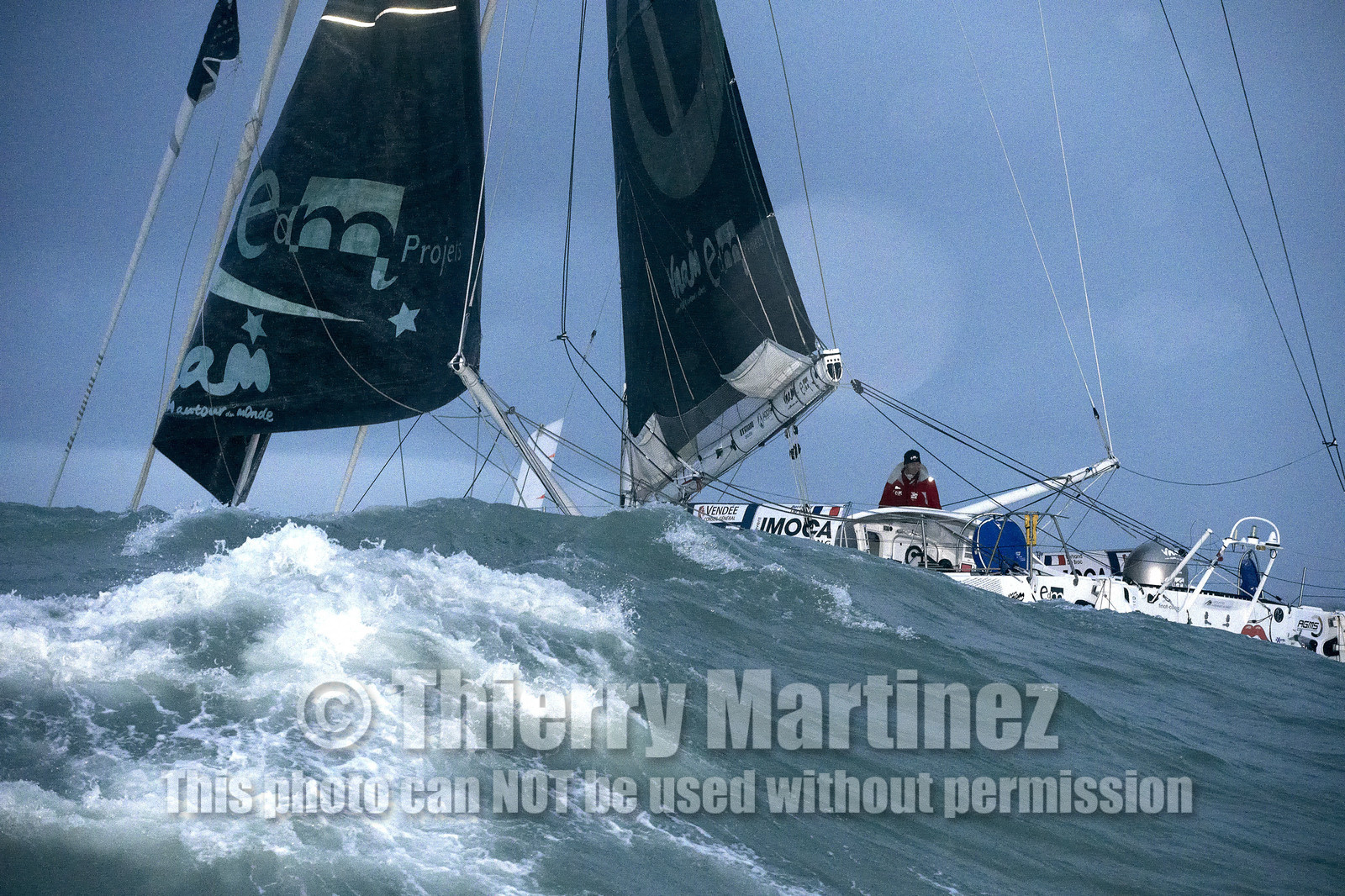 2012 13 VENDEE GLOBE.Bertrand de Broc (FRA) VNAM, aver EDM Projets