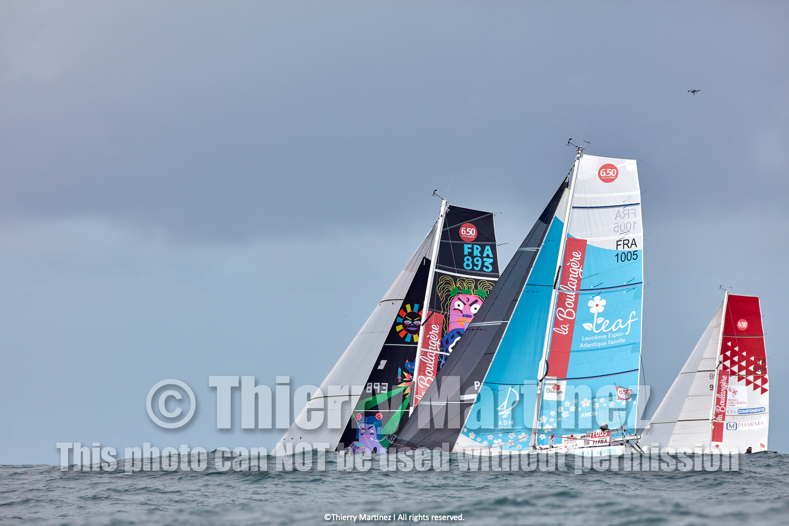 23_22544   © Thierry Martinez. LES SABLES D'OLONNE, 85 - FRANCE 25 septembre 2023.Départ MINI TRANSAT 2023. Départ du Dimanche 24 septembre retardé au Lundi 25 Sept .Les Sables d’Olonne (FRA)    Santa Cruz de la Palma ( Canaries)    St François ( Guadeloupe): 4050 NM.
