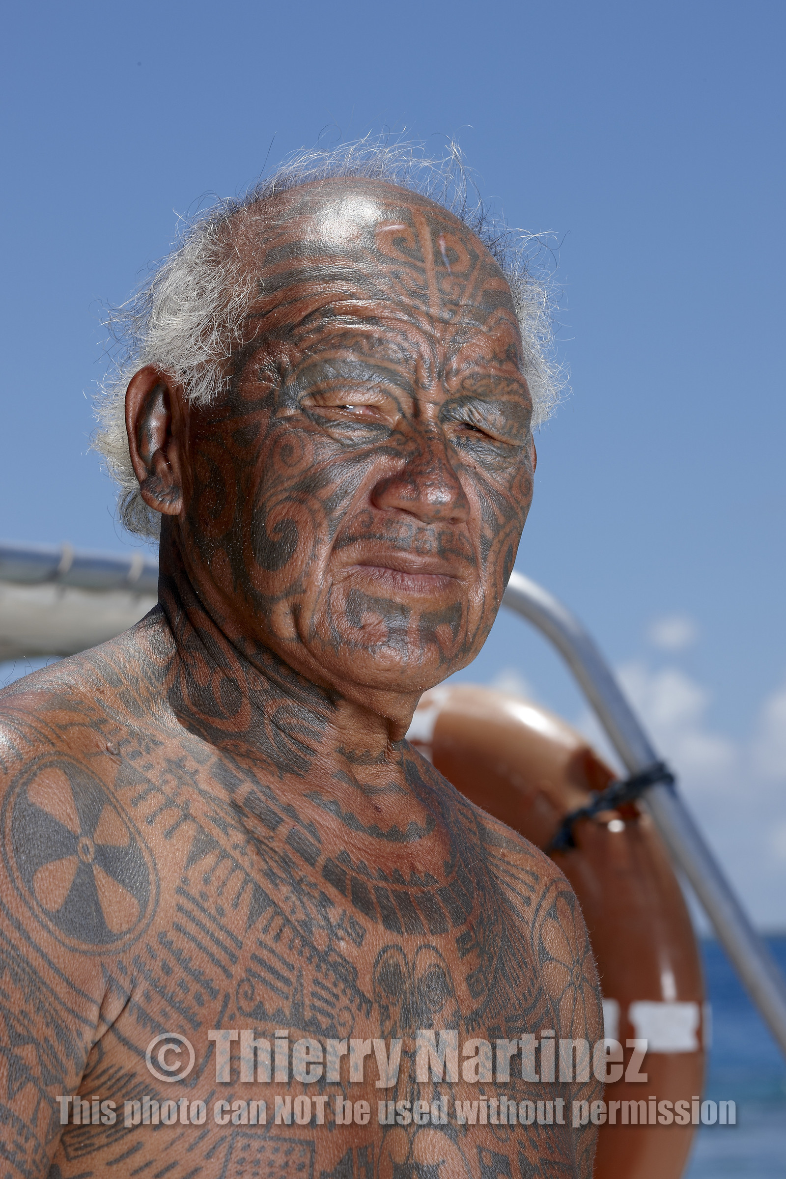 15_026814  ©ThMartinez Sea&Co.  RANGIROA - ARCHIPEL des TUAMOTU. POLYNESIE FRANCAISE .  8 Février 2015. ..HURI, pilote Taxi Boat à Rangiroa.