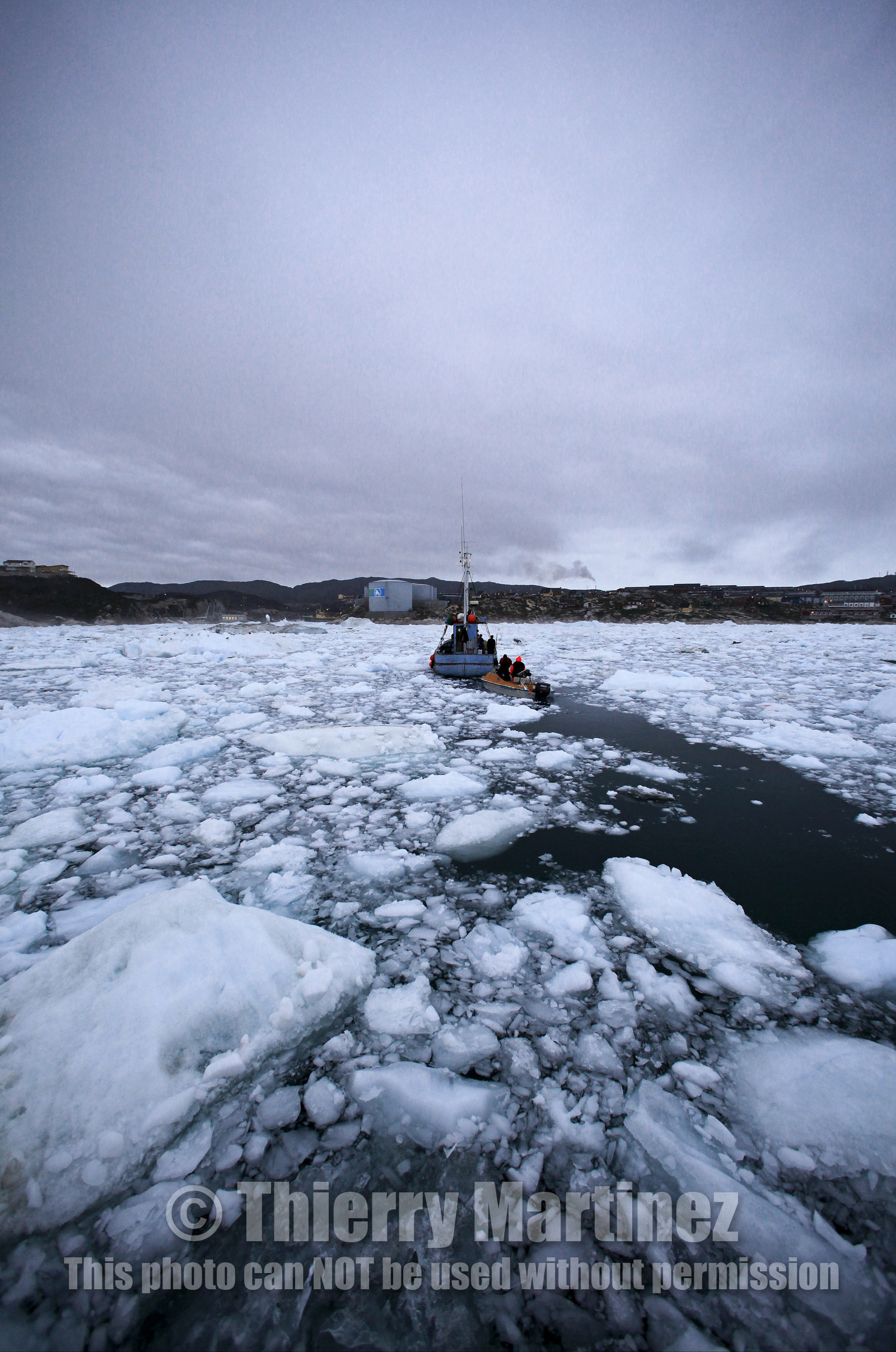 Schooner LA LOUISE sailing on west coast of Greenland.