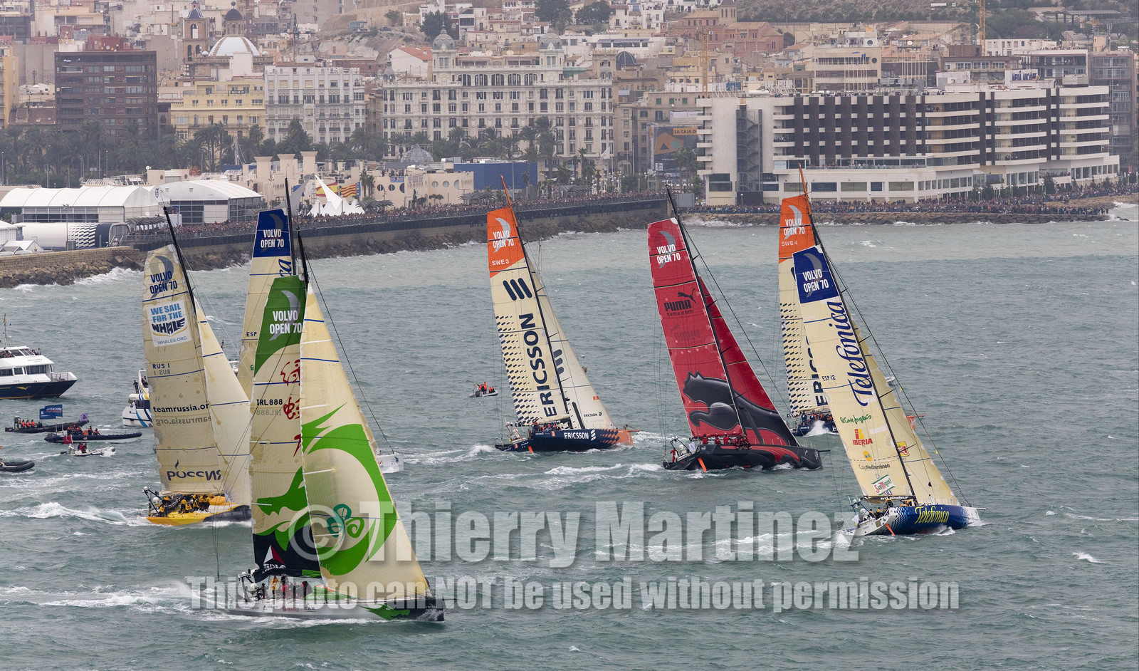 VOLVO OCEAN RACE - 2008 2009. Start Leg 1 (Alicante-ESP  Cape Town-RSA. 6500 NM).