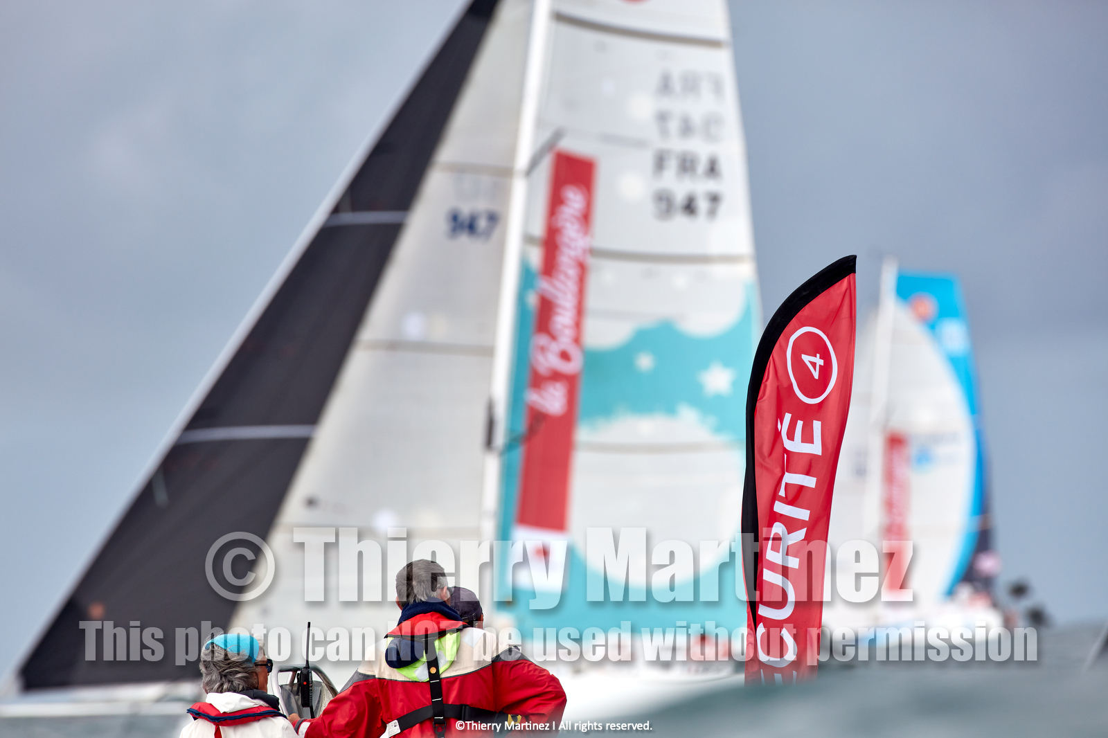 23_22538   © Thierry Martinez. LES SABLES D'OLONNE, 85 - FRANCE 25 septembre 2023.Départ MINI TRANSAT 2023. Départ du Dimanche 24 septembre retardé au Lundi 25 Sept .Les Sables d’Olonne (FRA)    Santa Cruz de la Palma ( Canaries)    St François ( Guadeloupe): 4050 NM.