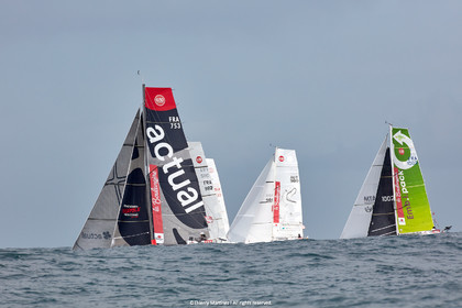23_22555   © Thierry Martinez. LES SABLES D'OLONNE, 85 - FRANCE 25 septembre 2023.Départ MINI TRANSAT 2023. Départ du Dimanche 24 septembre retardé au Lundi 25 Sept .Les Sables d’Olonne (FRA)    Santa Cruz de la Palma ( Canaries)    St François ( Guadeloupe): 4050 NM.
