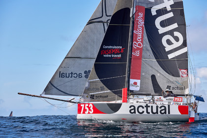 23_22218   © Thierry Martinez. LES SABLES D'OLONNE, 85 - FRANCE 25 septembre 2023.Départ MINI TRANSAT 2023. Départ du Dimanche 24 septembre retardé au Lundi 25 Sept .Les Sables d’Olonne (FRA)    Santa Cruz de la Palma ( Canaries)    St François ( Guadeloupe): 4050 NM.