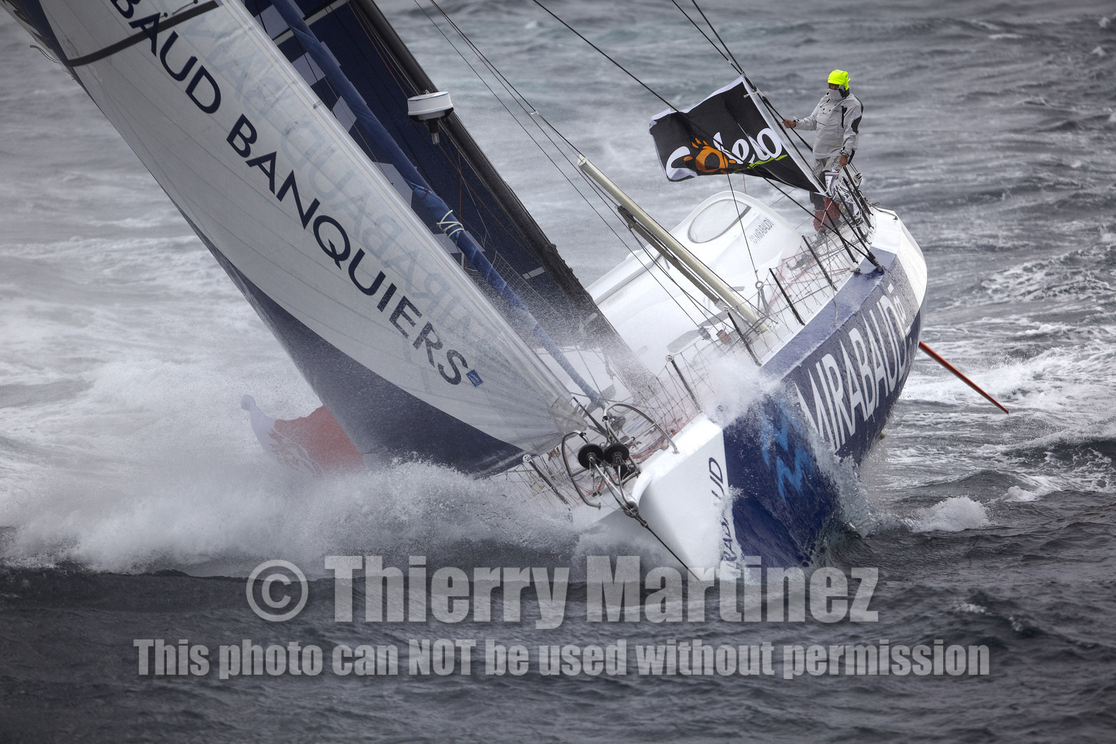 MIRABAUD  Monohull IMOCA 60, skipper Dominique Wavre (SUi)