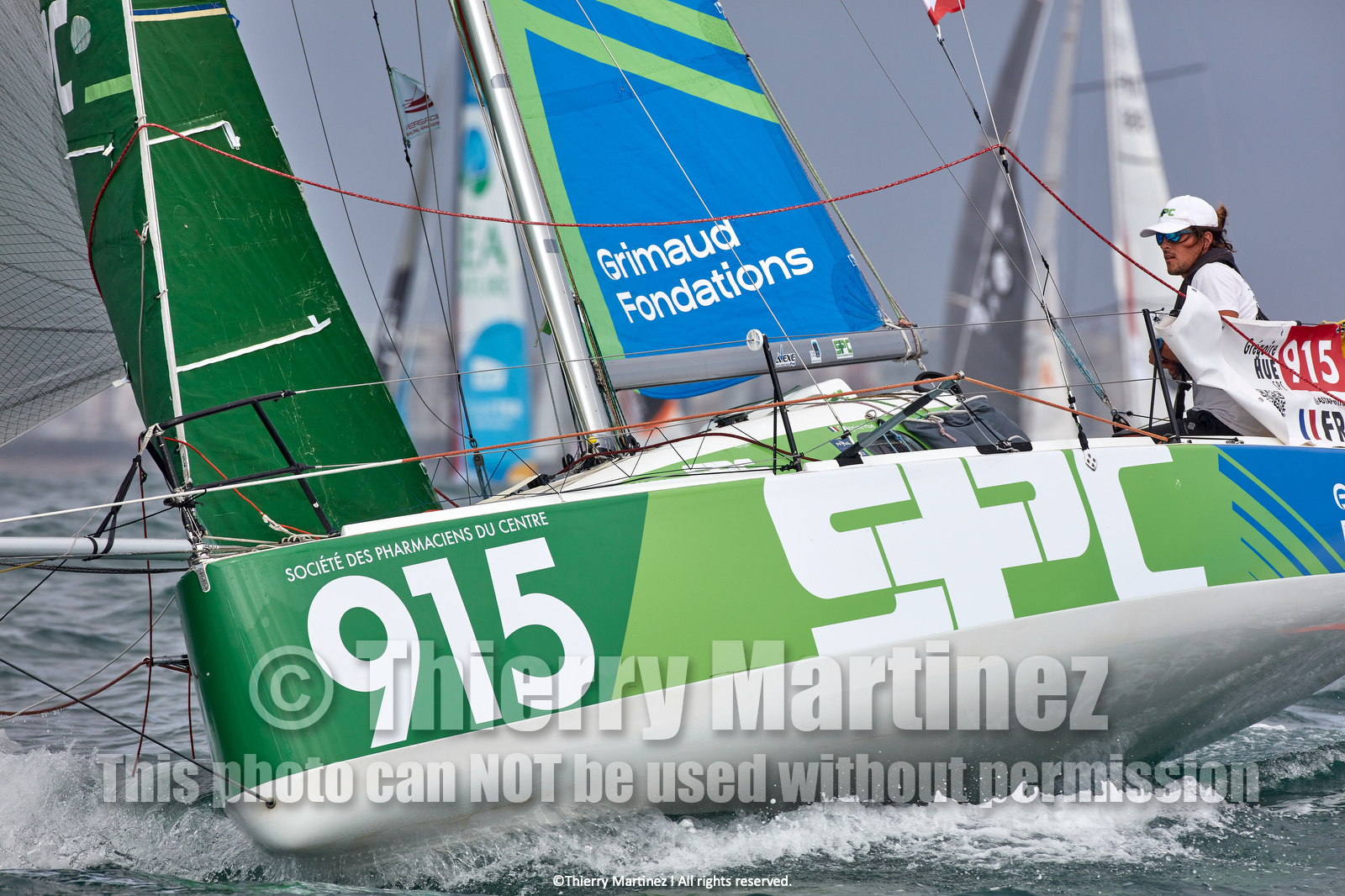 23_22460   © Thierry Martinez. LES SABLES D'OLONNE, 85 - FRANCE 25 septembre 2023.Départ MINI TRANSAT 2023. Départ du Dimanche 24 septembre retardé au Lundi 25 Sept .Les Sables d’Olonne (FRA)    Santa Cruz de la Palma ( Canaries)    St François ( Guadeloupe): 4050 NM.