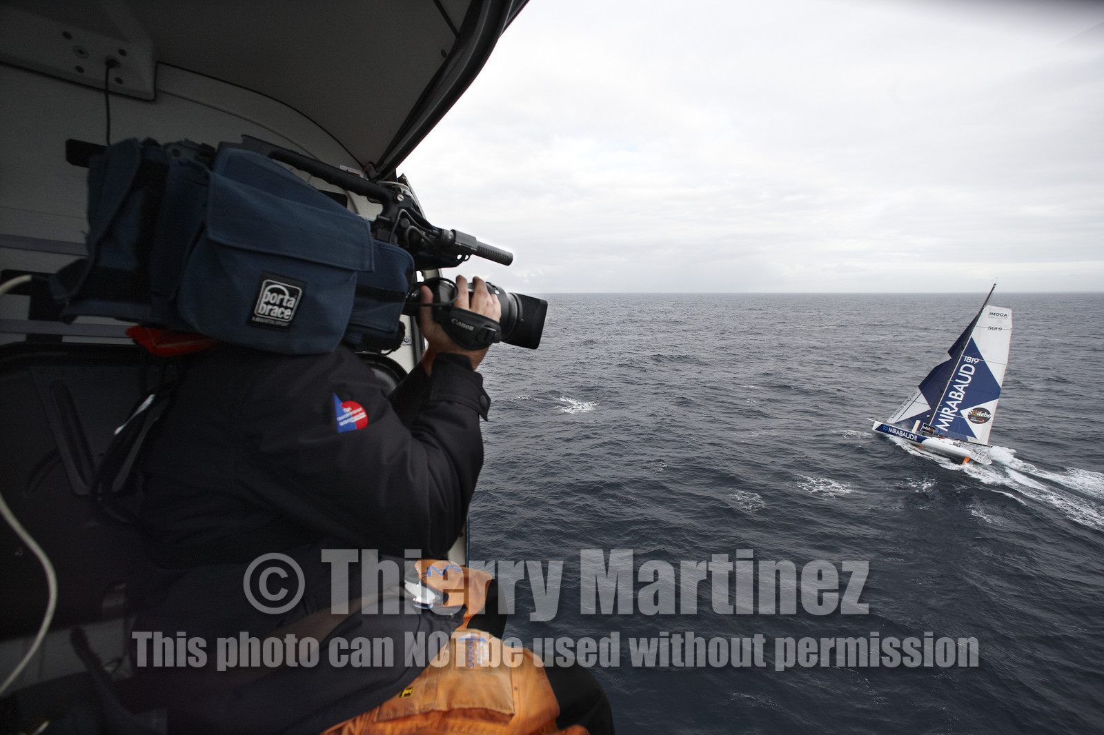 MIRABAUD  Monohull IMOCA 60, skipper Dominique Wavre (SUi)