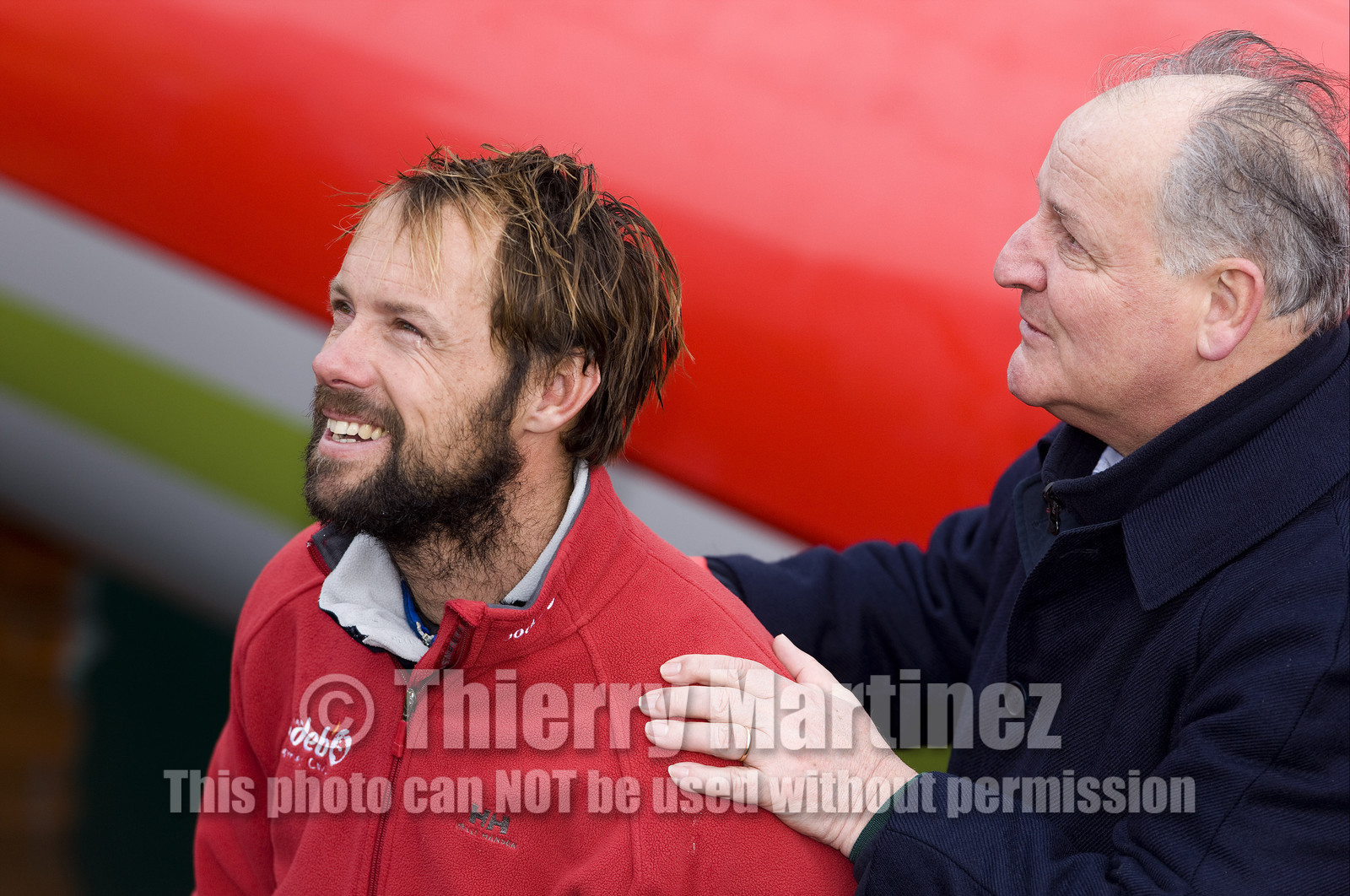 Thomas Coville (FRA) Solo Sailing Round the World Record attempt, Finish .