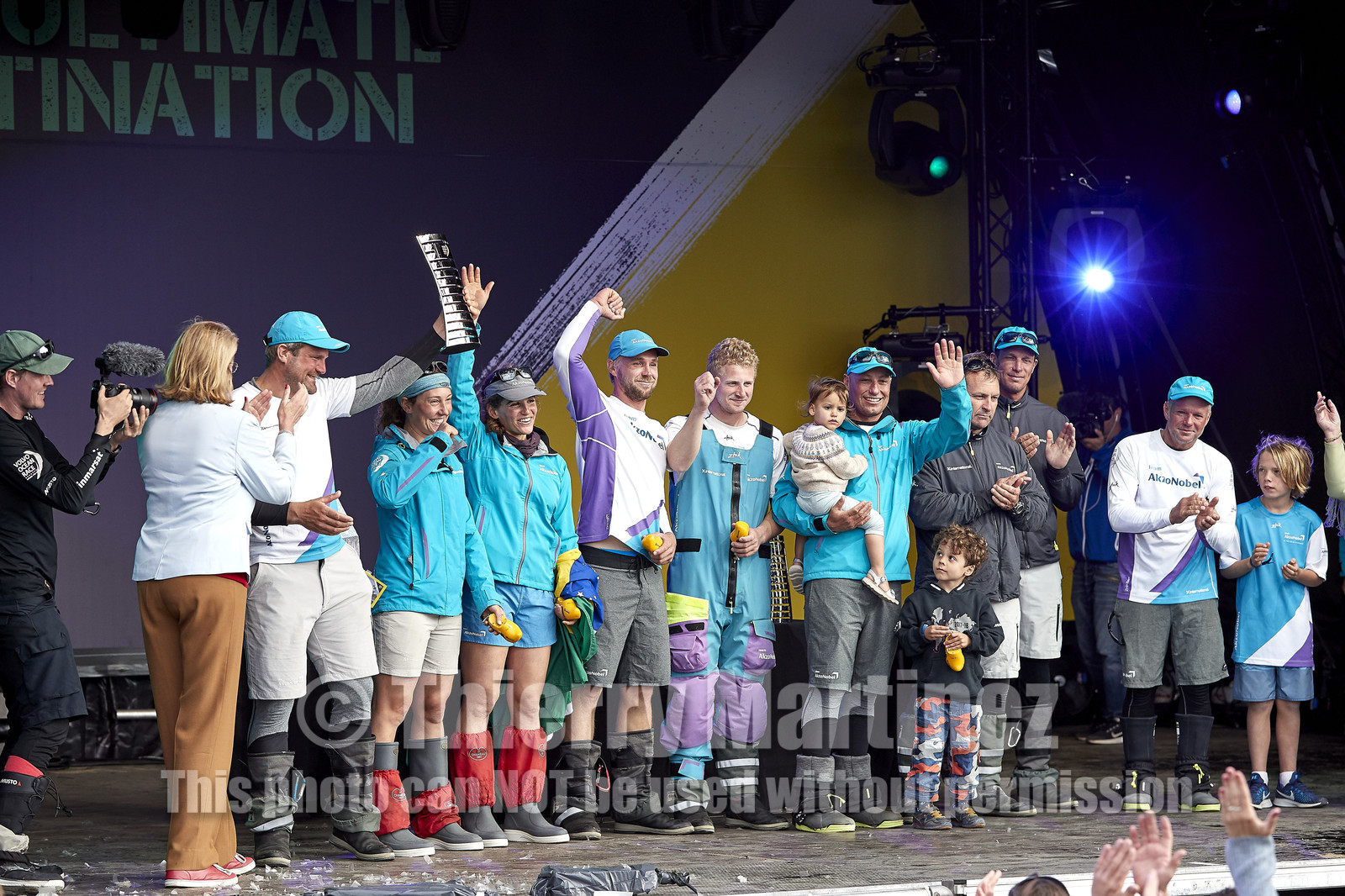 team AkzoNobel  in Volvo Ocean Race 2017-18.