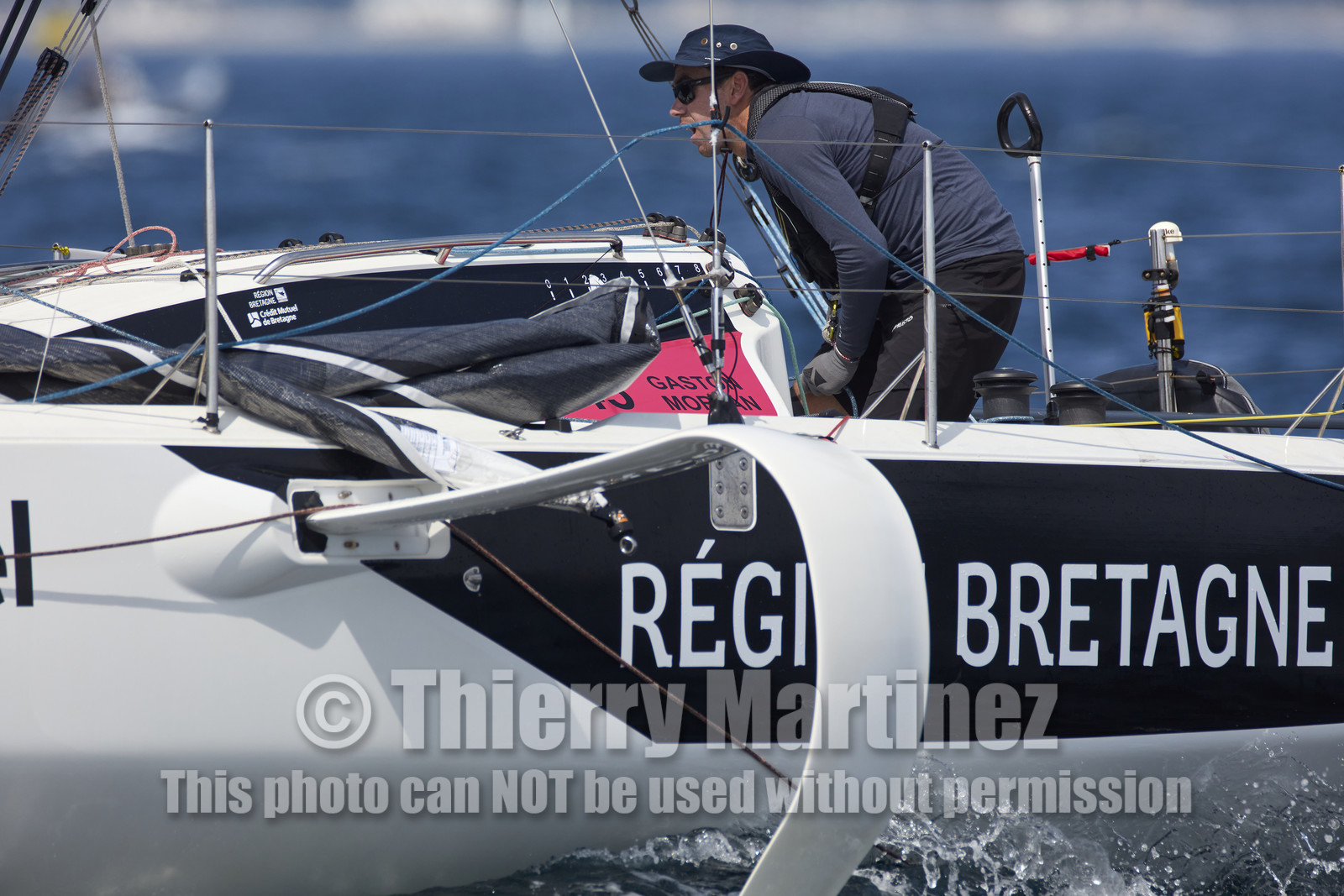 22_33191   © Thierry Martinez.PORT LA FORET, FRANCE. 28 Aout  2022.53éme édition de la Solitaire du Figaro.Départ de la 2éme étape , Port La Forêt   Royan (635NM).