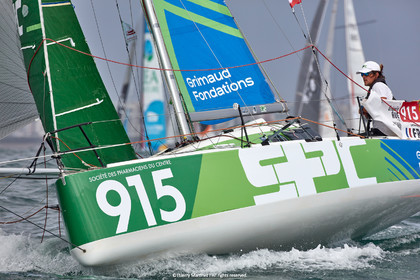 23_22460   © Thierry Martinez. LES SABLES D'OLONNE, 85 - FRANCE 25 septembre 2023.Départ MINI TRANSAT 2023. Départ du Dimanche 24 septembre retardé au Lundi 25 Sept .Les Sables d’Olonne (FRA)    Santa Cruz de la Palma ( Canaries)    St François ( Guadeloupe): 4050 NM.