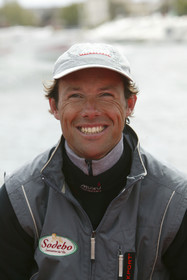 03_2157©Thierry Martinez   Sea&Co.,26 04 03. Grand Prix Multicoques ( open 60') Lorient -  France. Thomas Coville (FRA) skipper Trimaran SODEBO