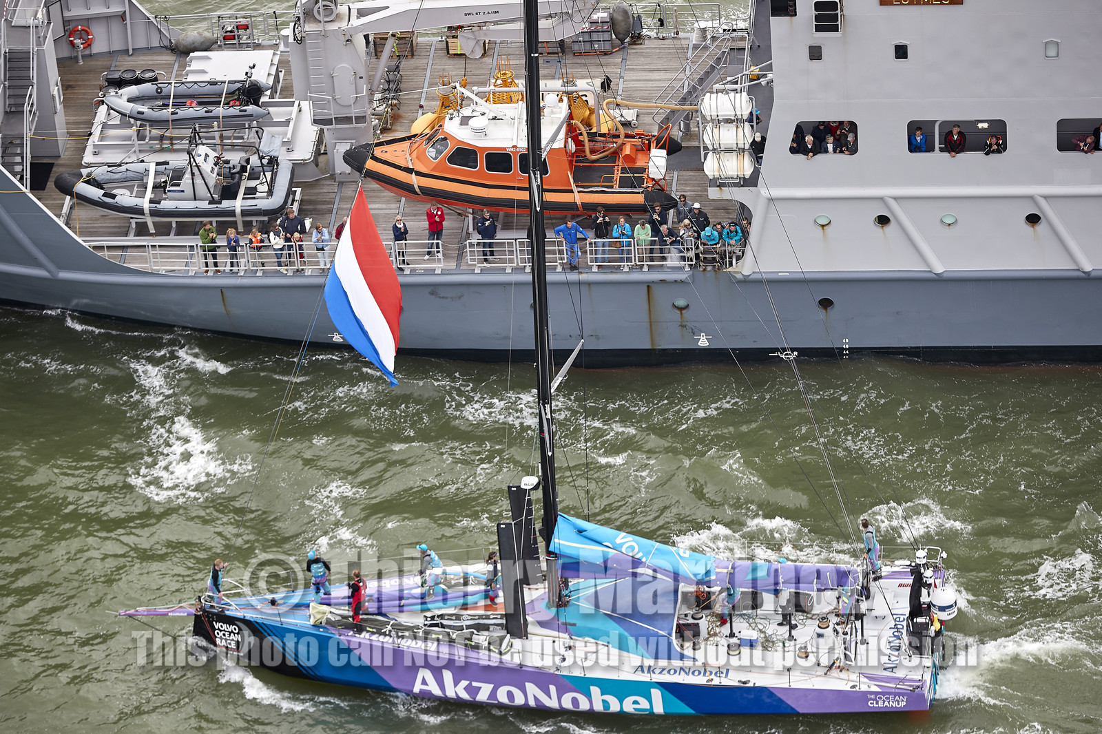 team AkzoNobel  in Volvo Ocean Race 2017-18.