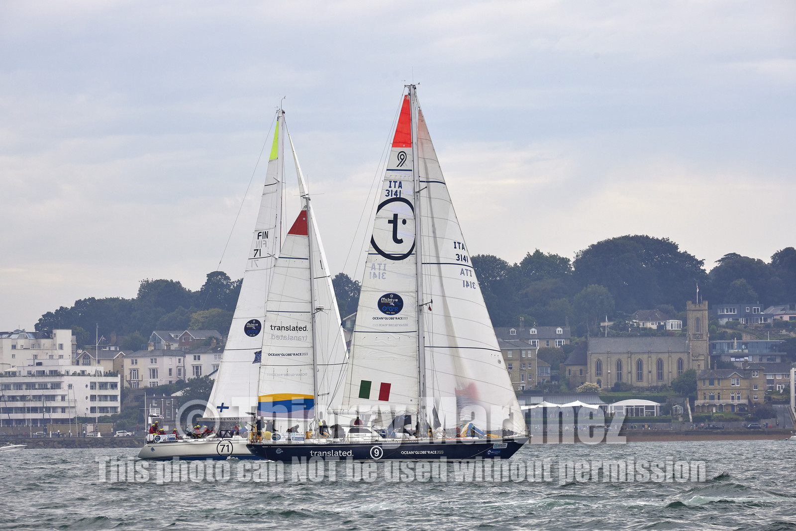 23_19559   © Thierry Martinez.SOUTHAMPTON,  - UK 10 septembre 2023.OCEAN GLOBE RACE 2023.Start Leg 1 : Southampton ( UK)   Cape Town ( South Africa)