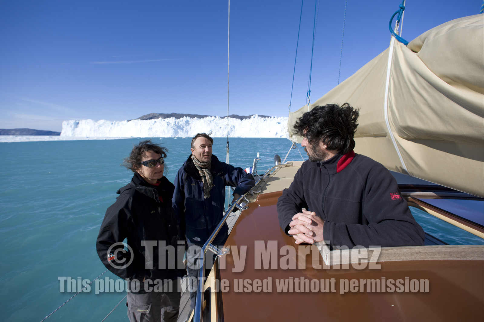 Schooner LA LOUISE sailing on west coast of Greenland.