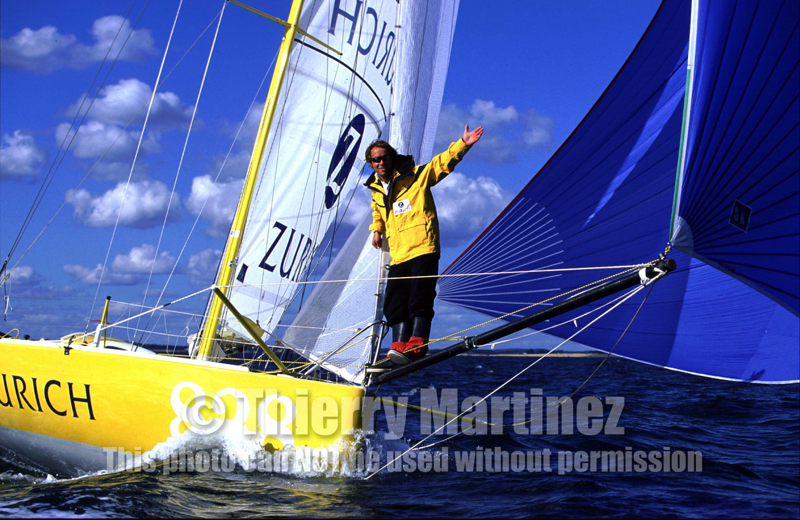 ©Thierry Martinez   Sea&Co. MINI TRANSAT 1997.  Thomas Coville (FRA) ZURICH.