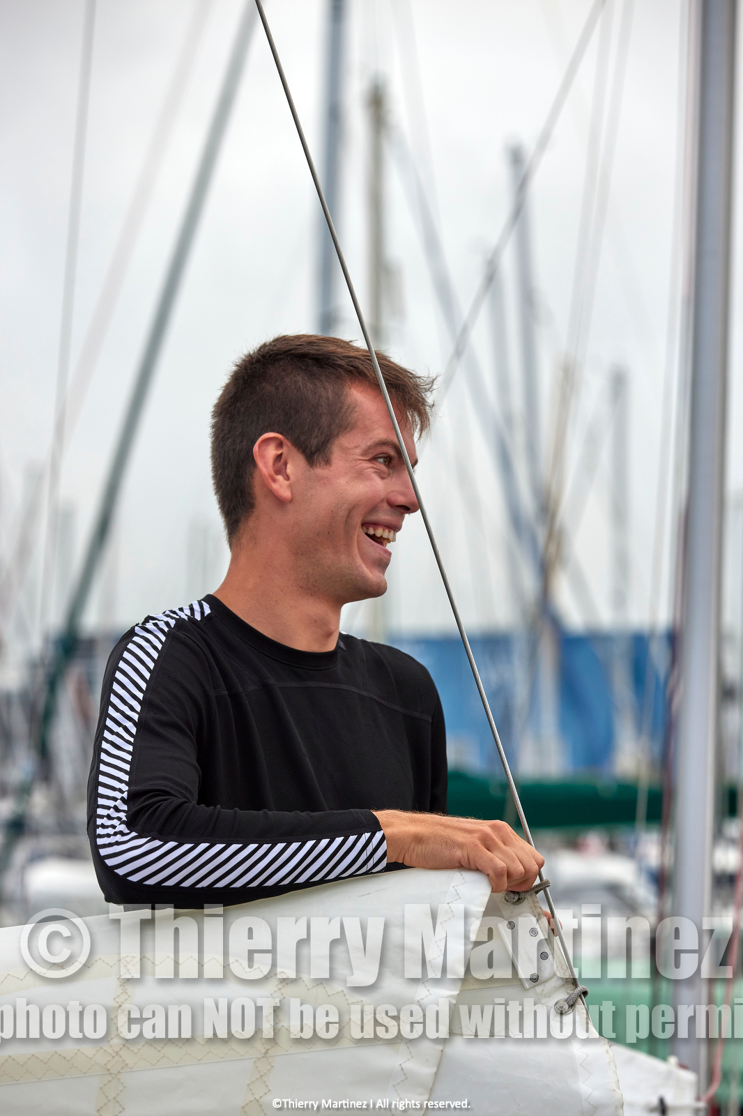23_21596   © Thierry Martinez. LES SABLES D'OLONNE, 85 - FRANCE 25 septembre 2023.Départ MINI TRANSAT 2023. Départ du Dimanche 24 septembre retardé au Lundi 25 Sept .Les Sables d’Olonne (FRA)    Santa Cruz de la Palma ( Canaries)    St François ( Guadeloupe): 4050 NM.