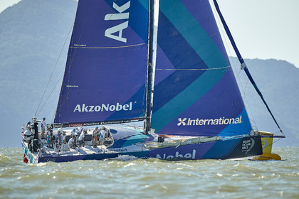 team AkzoNobel  in Volvo Ocean Race 2017-18.