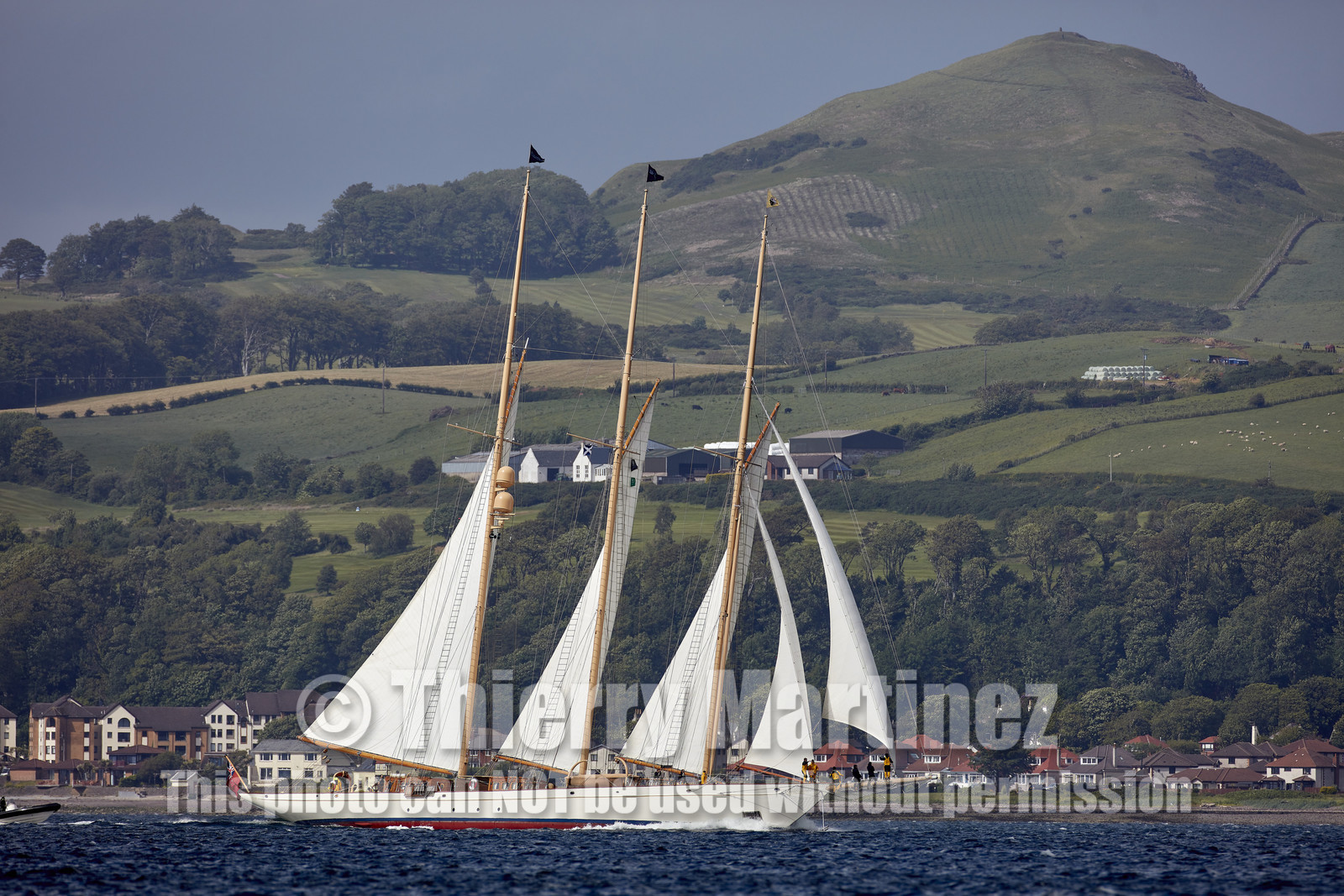 22_17006   © Thierry Martinez.FAIRLIE,SCOTLAND - UK 11th June 20222022 RICHARD MILLE FIFE REGATTA.Day 1. Race cancelled , too much wind…