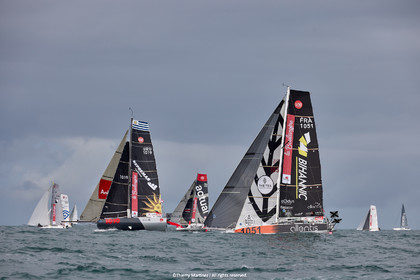 23_22009   © Thierry Martinez. LES SABLES D'OLONNE, 85 - FRANCE 25 septembre 2023.Départ MINI TRANSAT 2023. Départ du Dimanche 24 septembre retardé au Lundi 25 Sept .Les Sables d’Olonne (FRA)    Santa Cruz de la Palma ( Canaries)    St François ( Guadeloupe): 4050 NM.