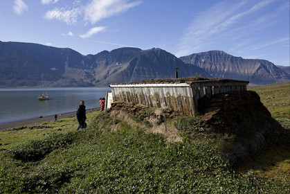Schooner LA LOUISE sailing on west coast of Greenland.