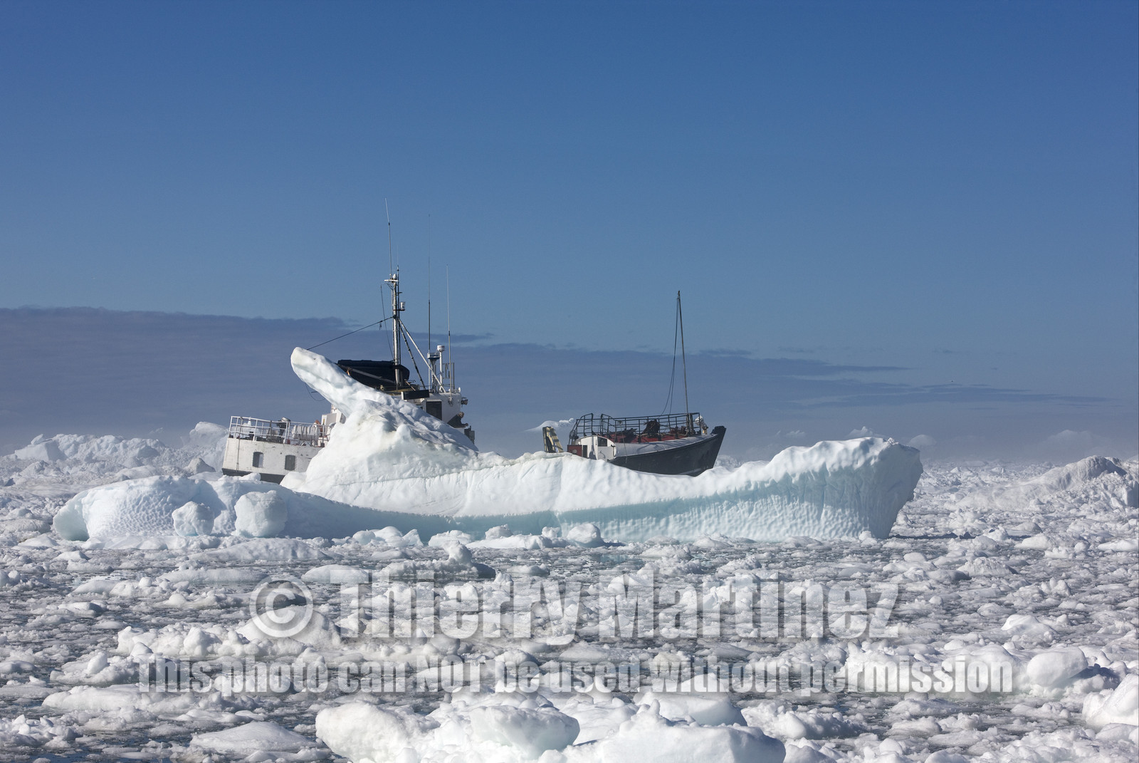 Schooner LA LOUISE sailing on west coast of Greenland.