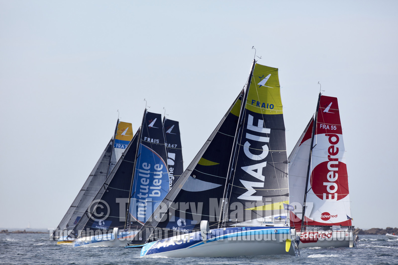 22_33013   © Thierry Martinez.PORT LA FORET, FRANCE. 28 Aout  2022.53éme édition de la Solitaire du Figaro.Départ de la 2éme étape , Port La Forêt   Royan (635NM).
