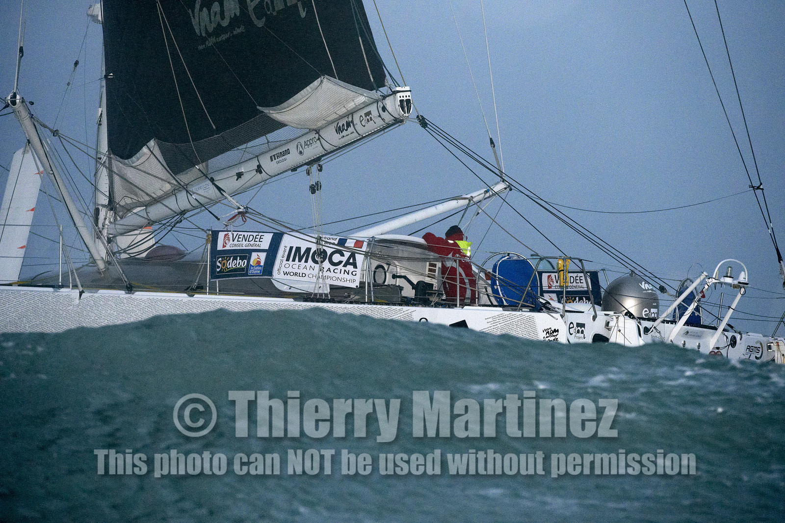 2012 13 VENDEE GLOBE.Bertrand de Broc (FRA) VNAM, aver EDM Projets