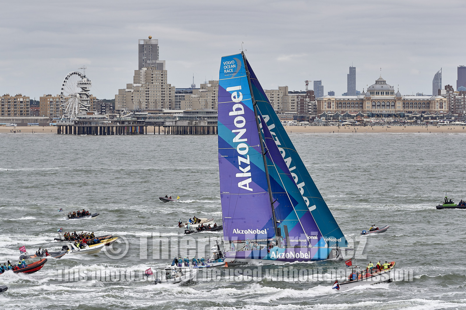 team AkzoNobel  in Volvo Ocean Race 2017-18.