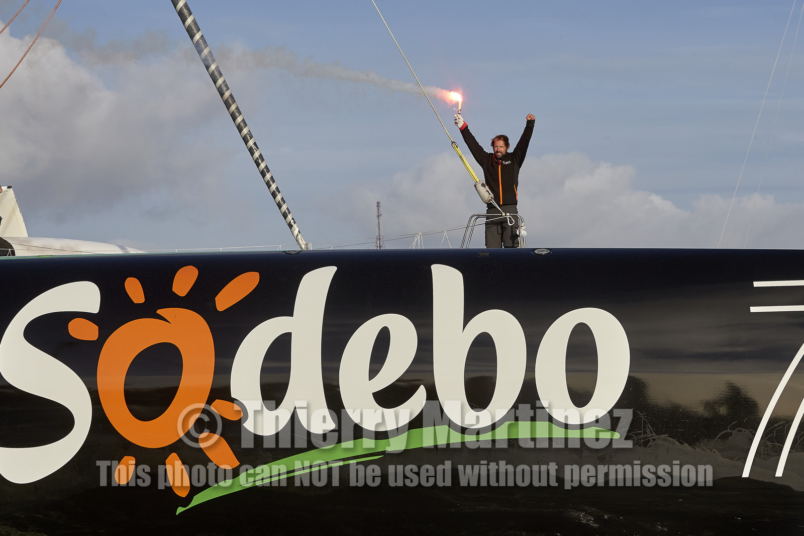 Single-handed sailing round the world record .