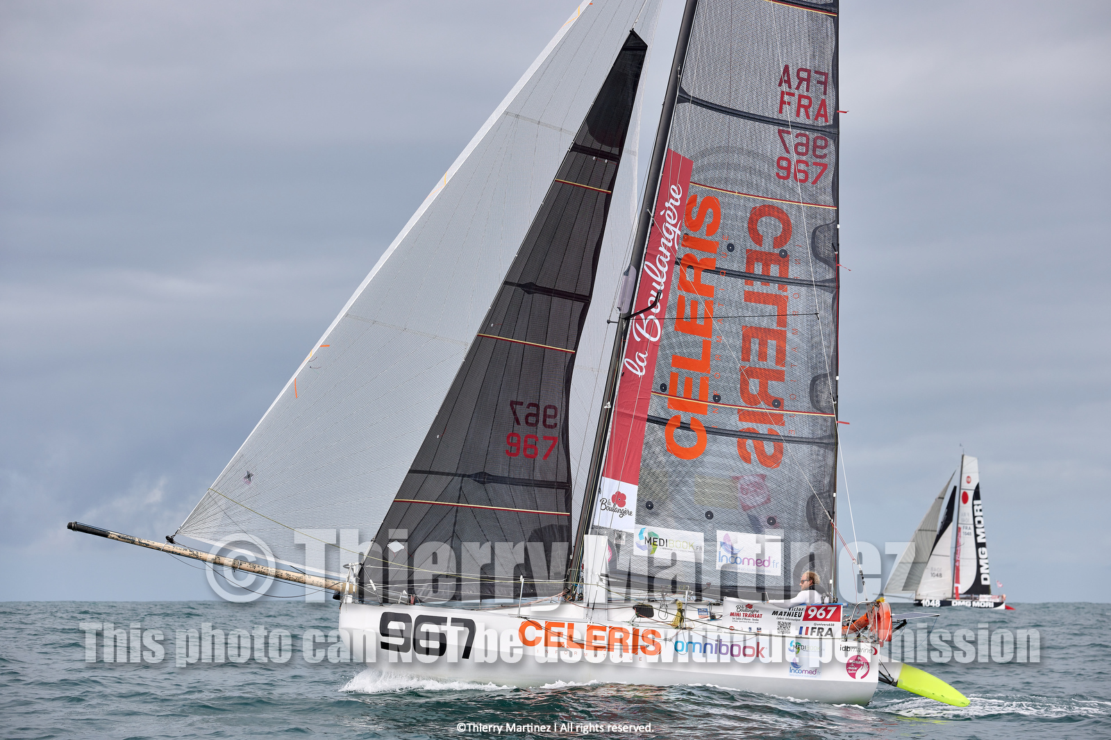 23_22028   © Thierry Martinez. LES SABLES D'OLONNE, 85 - FRANCE 25 septembre 2023.Départ MINI TRANSAT 2023. Départ du Dimanche 24 septembre retardé au Lundi 25 Sept .Les Sables d’Olonne (FRA)    Santa Cruz de la Palma ( Canaries)    St François ( Guadeloupe): 4050 NM.