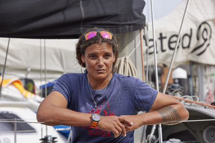 23_17528   © Thierry Martinez. SOUTHAMPTON,  - UK 8 septembre 2023.OCEAN GLOBE RACE 2023.Start Leg 1 Sunday 10th Sept 2023: Southampton ( UK)   Cape Town ( South Africa) - 6650NM.Marie TABARLY ( FRA) skipper of Pen Duick 6.
