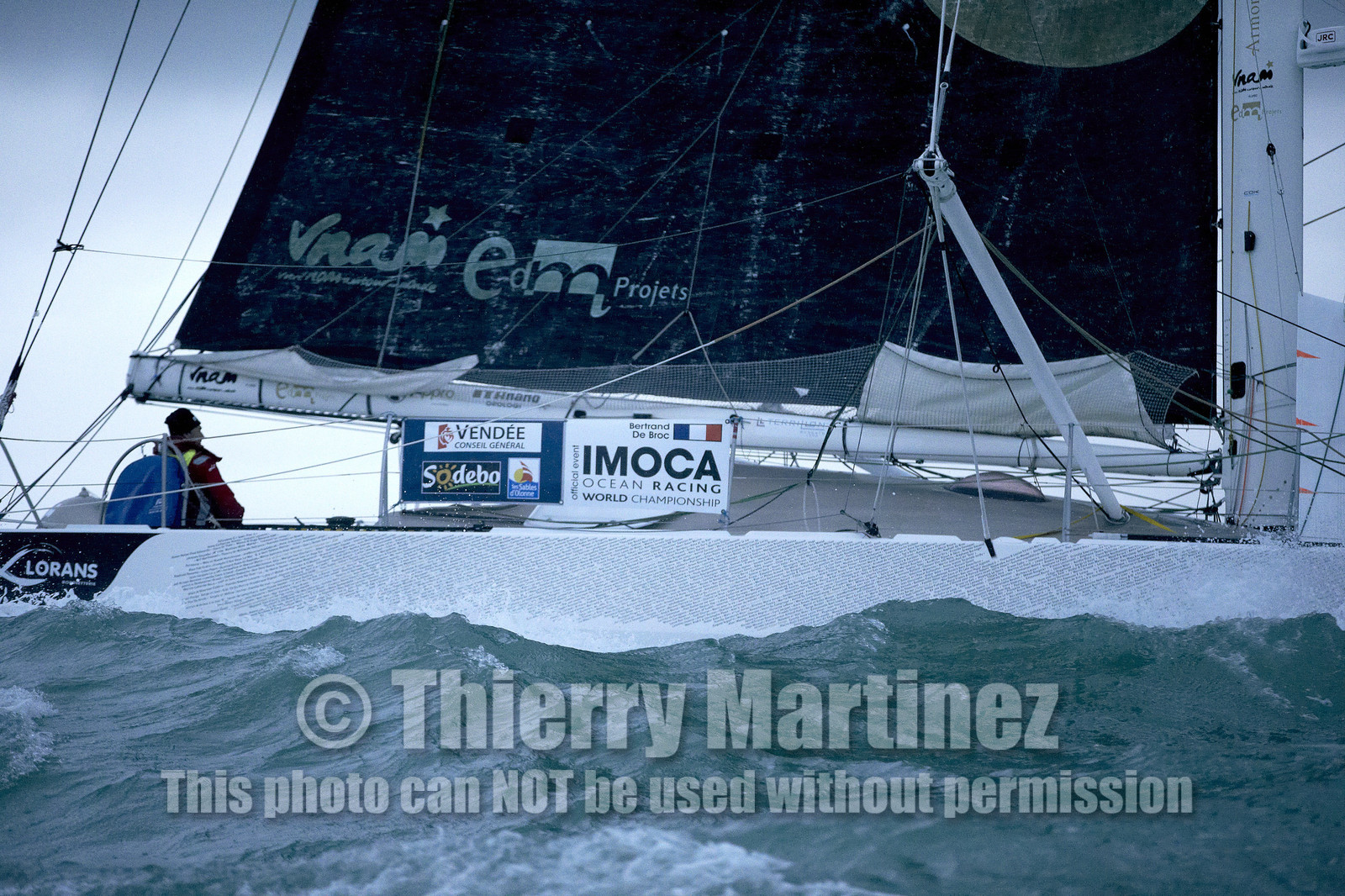 2012 13 VENDEE GLOBE.Bertrand de Broc (FRA) VNAM, aver EDM Projets