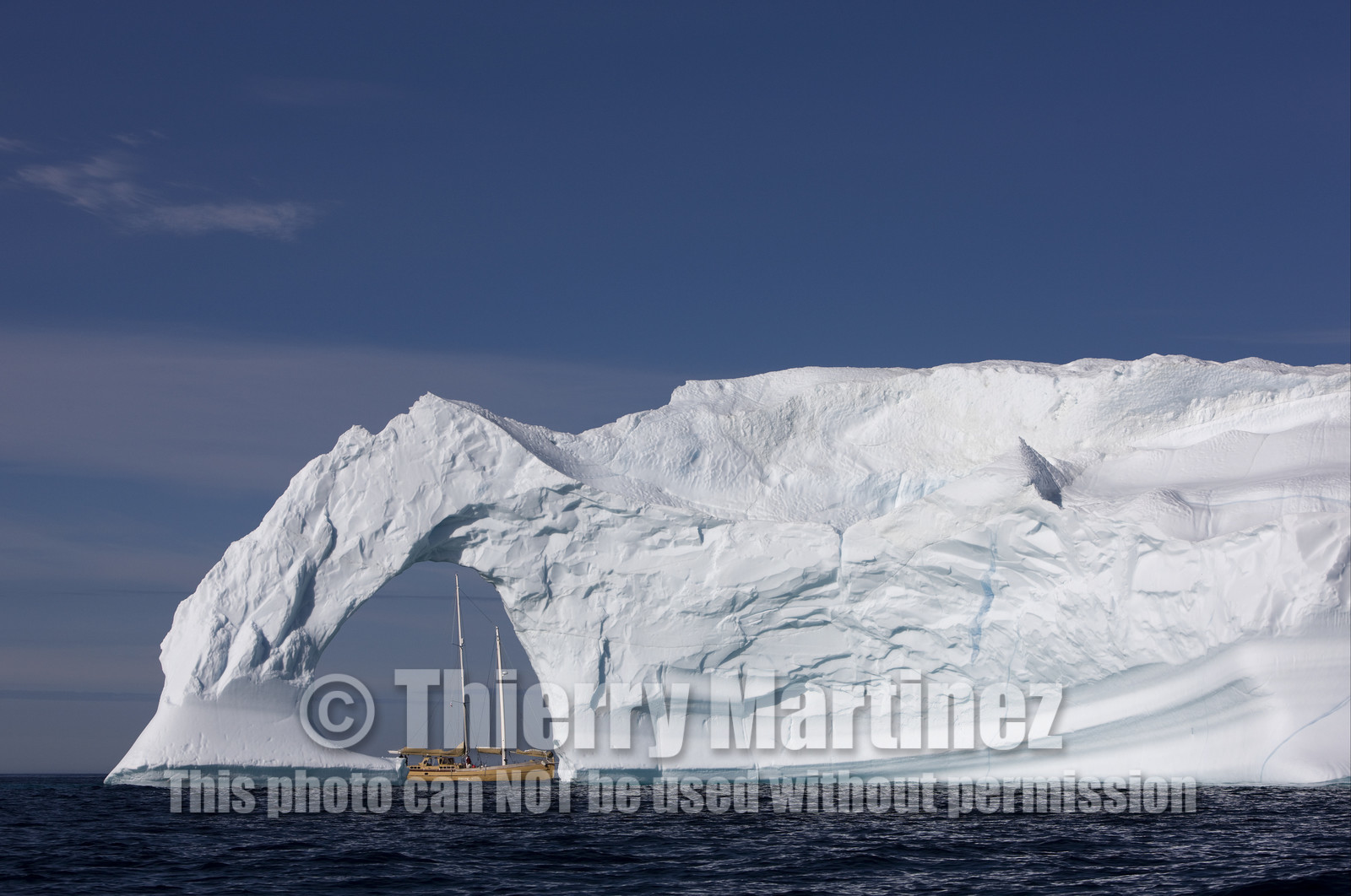 Schooner LA LOUISE sailing on west coast of Greenland.