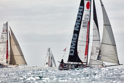 23_22766   © Thierry Martinez. LES SABLES D'OLONNE, 85 - FRANCE 25 septembre 2023.Départ MINI TRANSAT 2023. Départ du Dimanche 24 septembre retardé au Lundi 25 Sept .Les Sables d’Olonne (FRA)    Santa Cruz de la Palma ( Canaries)    St François ( Guadeloupe): 4050 NM.