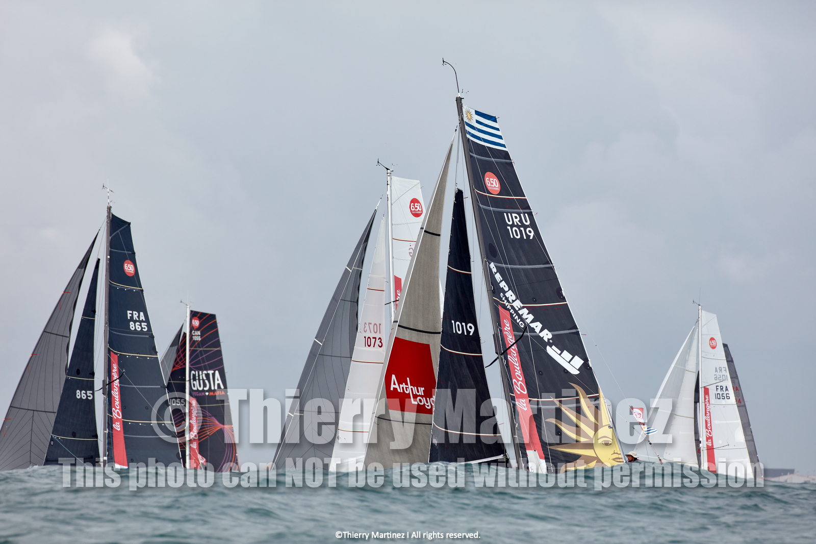 23_22521   © Thierry Martinez. LES SABLES D'OLONNE, 85 - FRANCE 25 septembre 2023.Départ MINI TRANSAT 2023. Départ du Dimanche 24 septembre retardé au Lundi 25 Sept .Les Sables d’Olonne (FRA)    Santa Cruz de la Palma ( Canaries)    St François ( Guadeloupe): 4050 NM.