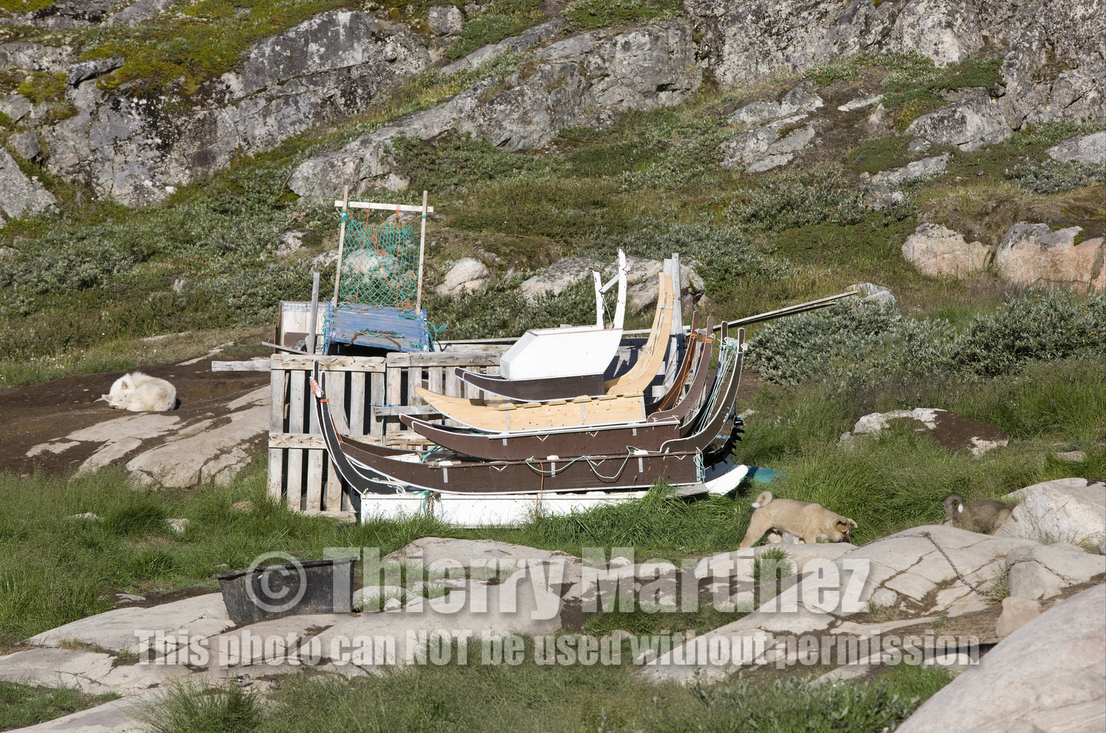 Schooner LA LOUISE sailing on west coast of Greenland.