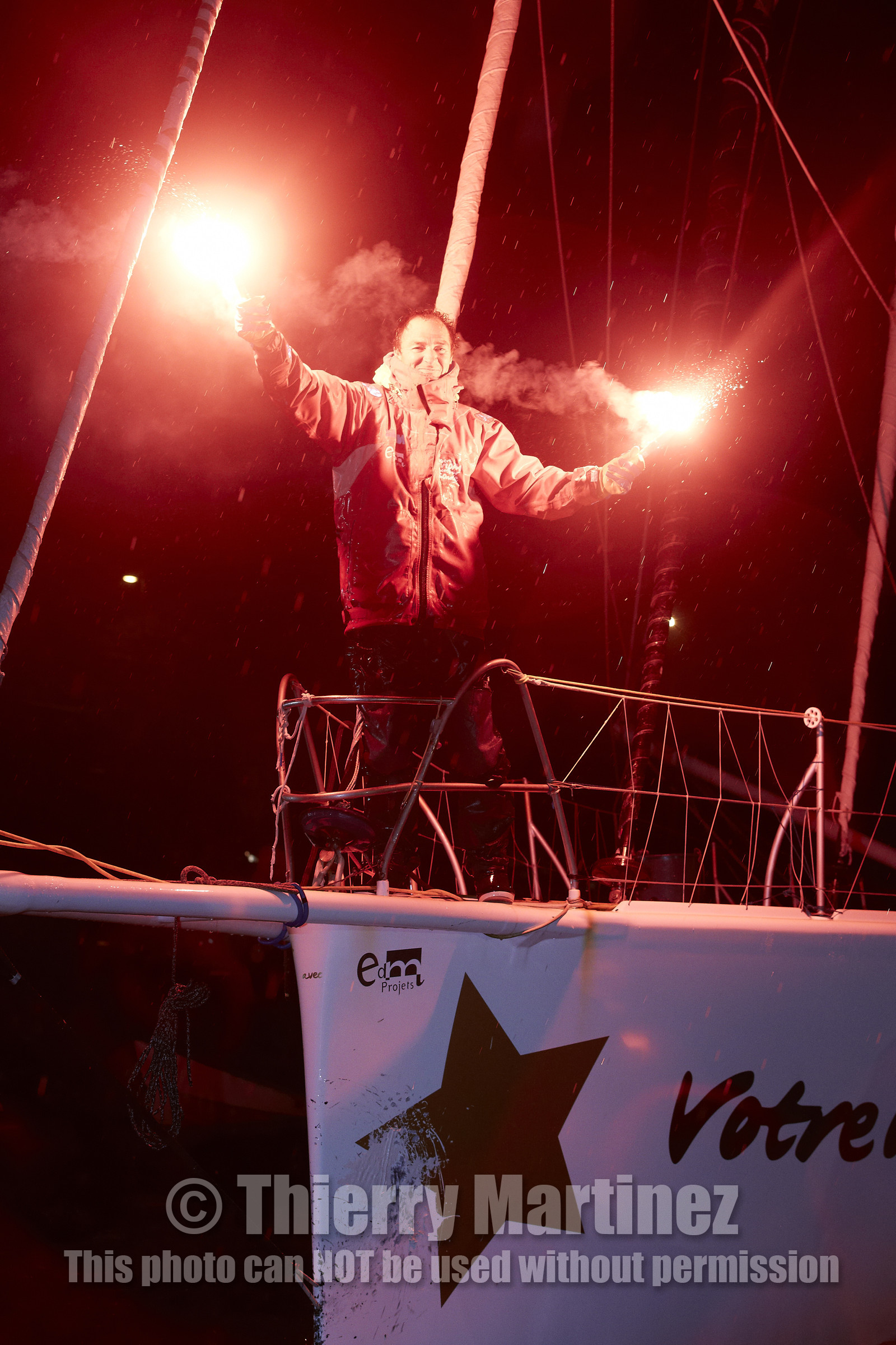 2012 13 VENDEE GLOBE.Bertrand de Broc (FRA) VNAM, aver EDM Projets