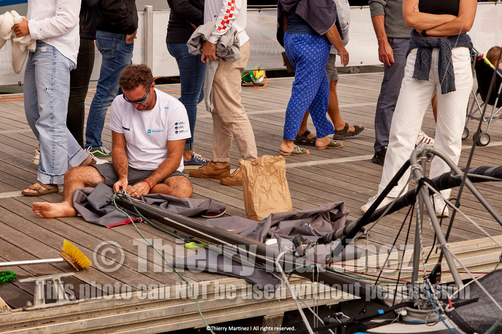 23_21408   © Thierry Martinez. LES SABLES D'OLONNE, 85 - FRANCE 23 septembre 2023.MINI TRANSAT 2023. Départ du 24 septembre retardé.Les Sables d’Olonne (FRA)    Santa Cruz de la Palma ( Canaries)    St François ( Guadeloupe): 4050 NM.