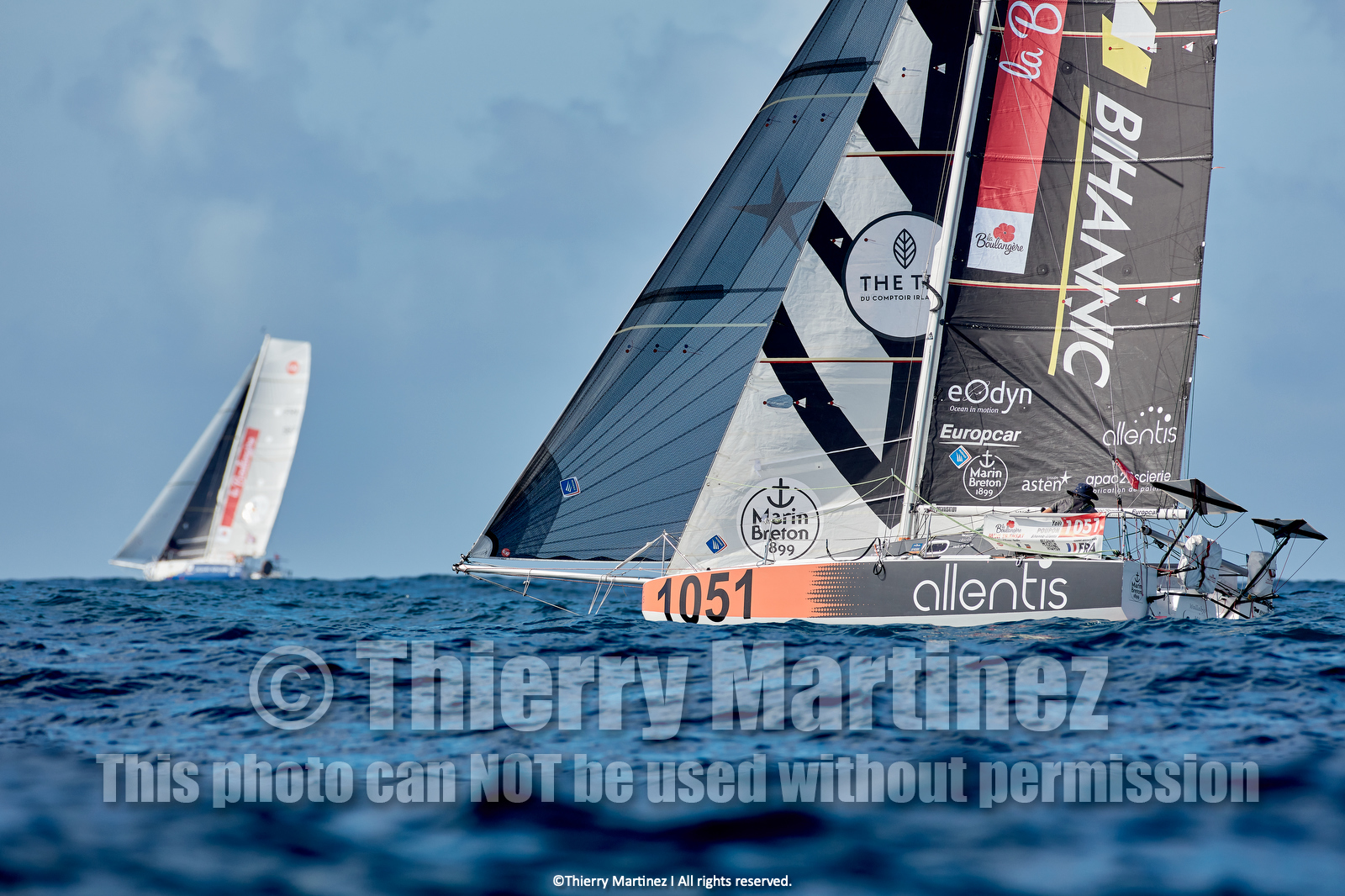 23_22821   © Thierry Martinez. LES SABLES D'OLONNE, 85 - FRANCE 25 septembre 2023.Départ MINI TRANSAT 2023. Départ du Dimanche 24 septembre retardé au Lundi 25 Sept .Les Sables d’Olonne (FRA)    Santa Cruz de la Palma ( Canaries)    St François ( Guadeloupe): 4050 NM.