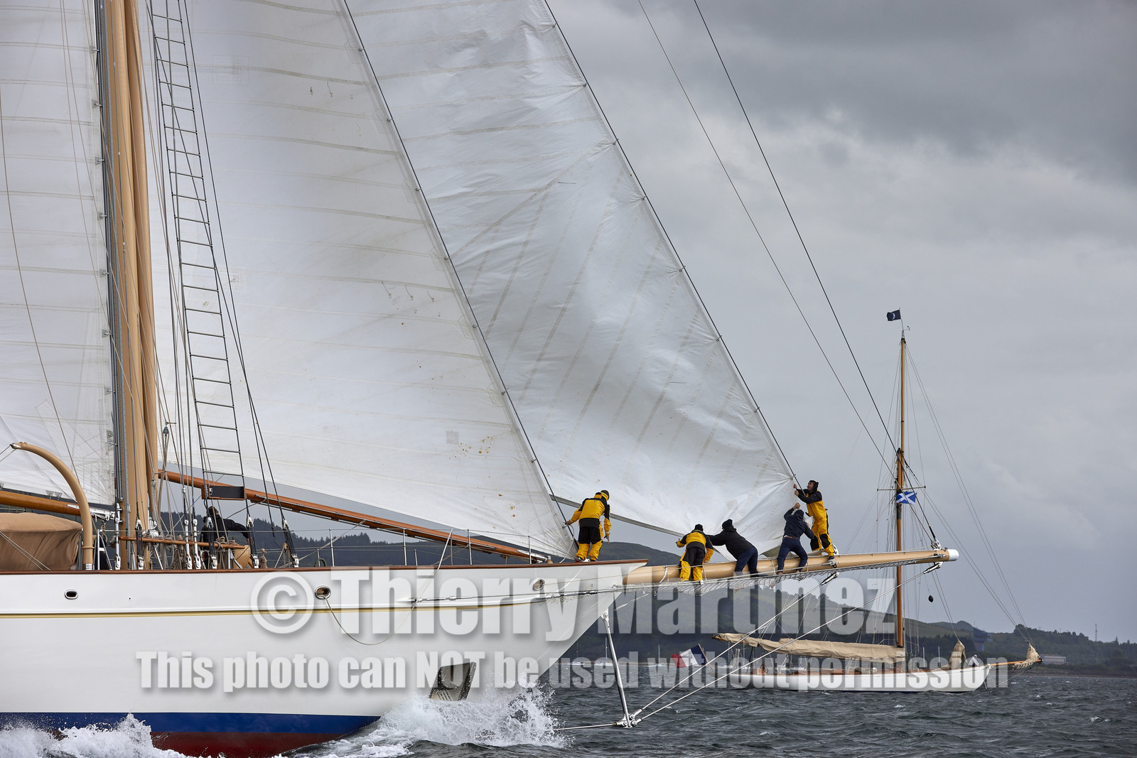 22_17077   © Thierry Martinez.FAIRLIE,SCOTLAND - UK 11th June 20222022 RICHARD MILLE FIFE REGATTA.Day 1. Race cancelled ,