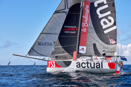 23_22231   © Thierry Martinez. LES SABLES D'OLONNE, 85 - FRANCE 25 septembre 2023.Départ MINI TRANSAT 2023. Départ du Dimanche 24 septembre retardé au Lundi 25 Sept .Les Sables d’Olonne (FRA)    Santa Cruz de la Palma ( Canaries)    St François ( Guadeloupe): 4050 NM.