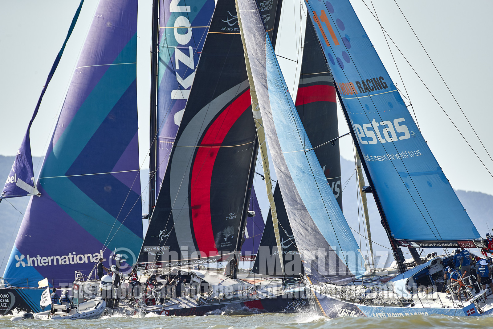 team AkzoNobel  in Volvo Ocean Race 2017-18.