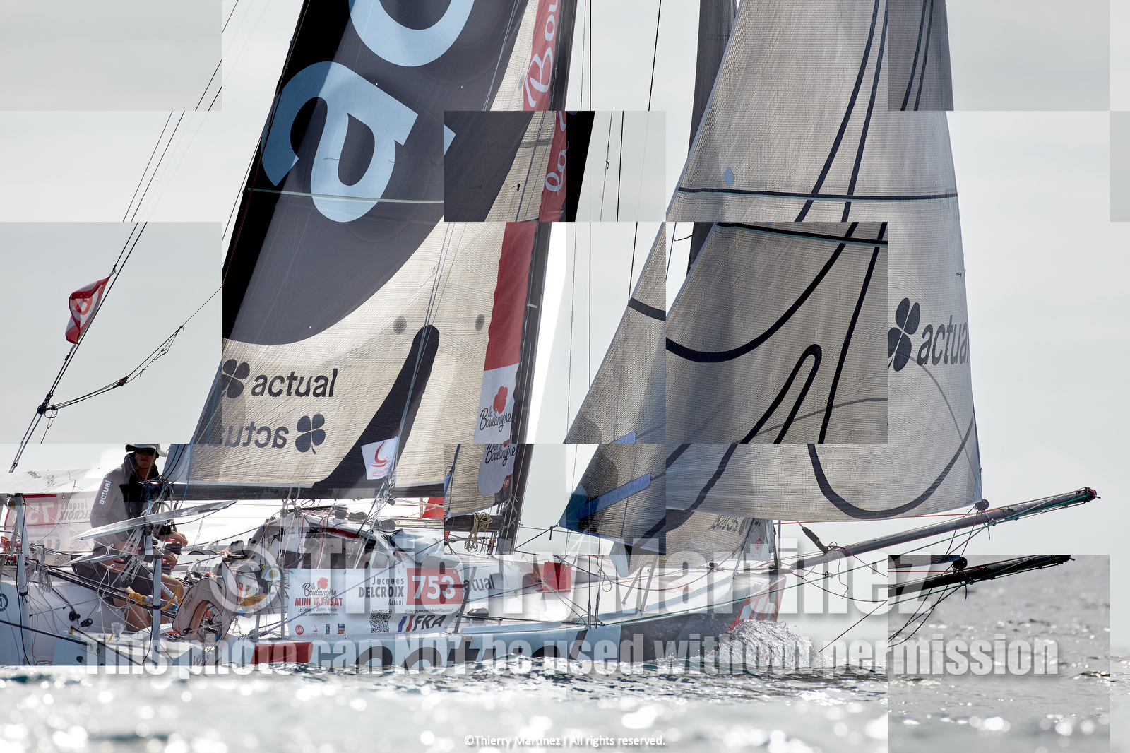 23_22849   © Thierry Martinez. LES SABLES D'OLONNE, 85 - FRANCE 25 septembre 2023.Départ MINI TRANSAT 2023. Départ du Dimanche 24 septembre retardé au Lundi 25 Sept .Les Sables d’Olonne (FRA)    Santa Cruz de la Palma ( Canaries)    St François ( Guadeloupe): 4050 NM.