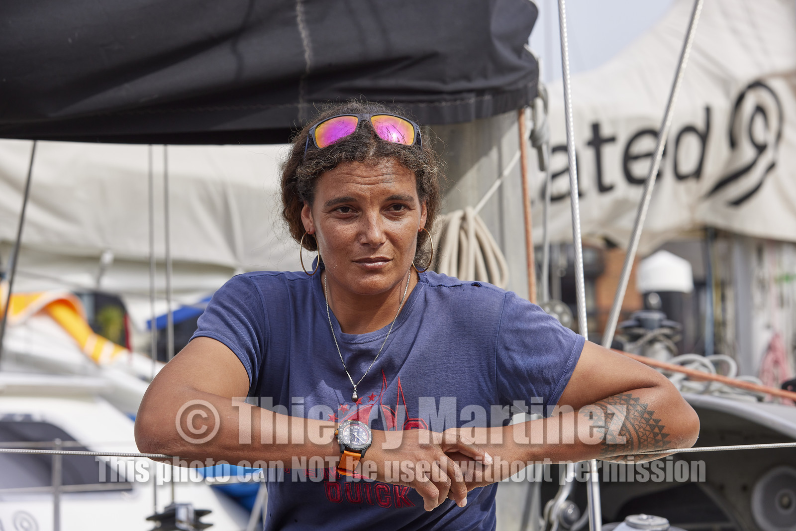 23_17528   © Thierry Martinez. SOUTHAMPTON,  - UK 8 septembre 2023.OCEAN GLOBE RACE 2023.Start Leg 1 Sunday 10th Sept 2023: Southampton ( UK)   Cape Town ( South Africa) - 6650NM.Marie TABARLY ( FRA) skipper of Pen Duick 6.